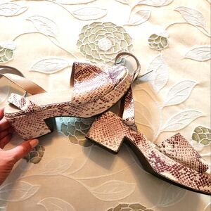 Snakeprint Sandals Size 7.5